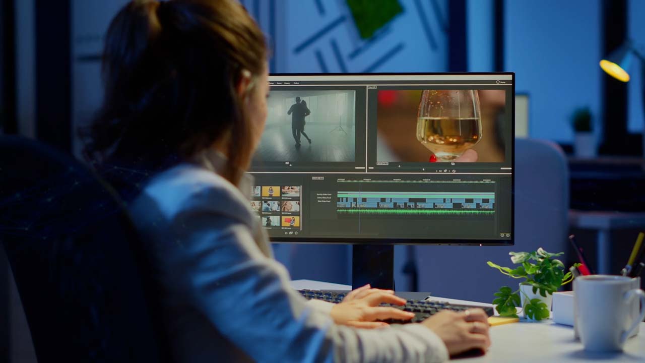 Video Editor Working With Adobe Premiere Pro